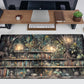 Forest Library Book Mouse Pad Desk Mat, Mystical Green Tree House XXL Extended Large Gaming Desk Pad Mousepad Computer Laptop Keyboard and Mouse Mat, Office Desk Decor Pad for Women 31.5x15.7 in