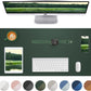 Leather Desk Pad Blotter,Mouse Pad,Office Desk Mat, Non-Slip PU Leather Desk mat,Large Desk mat,Waterproof Keyboard mat for Office/Home/Decor (Dark Green,31.5" x 15.7")