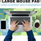 Green Cute Anime Desk Mat Kawaii Cartoon Ducks Gaming Mouse Pad XXL Large Anime Girl Gamer Mousepad Women Office Decor Desk Pad Aesthetic Lotus Leaf Laptop Keyboard Pad Computer Mat 31.5x15.75 in