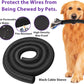 16.4ft 1/2inch Cord Cover, YCLYC Cord Protectors from Pets no Chew, Flexible Cord Covers for Pets, Easy Cable Management Sleeve, Wire Covers for Cords, Wire Protector for Pets, Audio, Computer