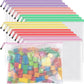 Umriox Zipper Mesh Document Pouch, 16.9x12.4 in (6 Colors, 18 Packs), Clear Zipper Pouches, Waterproof Zipper Pouches for Craft Projects Office Supplies Cosmetics Travel Storage