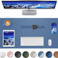 Leather Desk Pad Blotter,Mouse Pad,Office Desk Mat, Non-Slip PU Leather Desk mat,Large Desk mat,Waterproof Keyboard mat for Office/Home/Decor (Grey Blue,23.6" x 13")