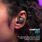 JLab Go Air Pop+ True Wireless Earbuds, in Ear Headphones, Bluetooth Earphones, 35H Playtime Ear Buds, Bluetooth Earbuds with Microphone, USB-C Charging Case, Dual Connect, EQ3 Sound, Clear