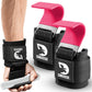 DMoose Fitness Weight Lifting Hooks (Pair) for Deadlifts, Pull Ups, Rows & Shrugs - Anti-Rip Nylon Strap Hand Grips with Thick Wrist Padding - Heavy Duty Wrist Straps for Weightlifting & Gym Workouts