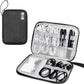 SELLYFELLY Travel Electronics Organizer Portable Cable Organizer Bag for Storage Electronic Accessories Case for Cord,Phone,Charger,Flash Drive (Black)