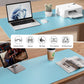 Aothia Large PU Leather Desk Pad Protector – Non-Slip Mouse Pad & Writing Mat for Office/Home, Waterproof, Easy to Clean(23.6" x 13.7", Blue Topaz)