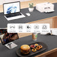Aothia Leather Desk Pad Protector, Office Mat, Large Mouse Pad, Laptop Desk Pad, Non-Slip PU Leather Blotter, Waterproof Writing Pad for Office and Home (Gray, 47" x 17")