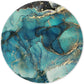 ITNRSIIET Round Mouse Pad with Stitched Edge Premium-Textured Waterproof Non-Slip Rubber Base Desktop Protection Mat Diameter 8.7 inches, Abstract Ink Tempera