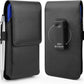 BECPLT Phone Holster for Galaxy S25 Ultra S24/S23/S22/S21/S20 Ultra Leather Belt Case 360 Rotating Pouch Holster Belt Clip Case Holder Black