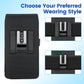 Mopaclle Nylon Cell Phone Holster for Belt, Compatible with iPhone 17 Pro Max/Air,iPhone 16 Pro Max,15 Pro Max, Galaxy S25 Plus, S24 Plus – Fits with Case On, Ideal Belt Holder for Technicians