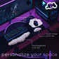 Qloud Cloud Wrist Rest Keyboard Wrist Rest for Computer Keyboard Pad, Cloud Keyboard Wrist Rest, Wrist Pad for Keyboard, Memory Foam, Non Slip Base, Comes with Mouse Pad - Dark Teal