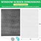 Windows Screen Replacement and Screen Door Repair Kit, 6Pcs Window Screen Fiberglass Mesh Kit - Window Screen & Screen Door Mesh & Screen Porch Repair Kit (Gray, 59" x 106")