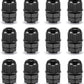 QILIPSU 12pcs 1/4" NPT Cable Gland Waterproof IP68 Nylon Cable Pass Through Cord Grip Connector Strain Relief Wire Grommet