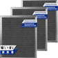 97007696 Charcoal Filter Replacement for Range Hood 41F Grease Filter 6105c 8-3/4" x 10-1/2" Aluminum Mesh Charcoal Carbon Filter Compatible with Most Brand Stove Vents -3 PACKS by Fetechmate