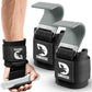 DMoose Fitness Weight Lifting Hooks (Pair) for Deadlifts, Pull Ups, Rows & Shrugs - Anti-Rip Nylon Strap Hand Grips with Thick Wrist Padding - Heavy Duty Wrist Straps for Weightlifting & Gym Workouts