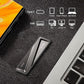 SSK 256GB USB Flash Drive 550MB/s USB 3.2 Gen2 USB Thumb Drive Fast Transfer Speed Externel Solid State Drive +USB C Adapter USB C Memory Stick for Type C Smartphone,MacBook/Pro/Air Laptop and More