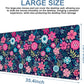 Colorful Flowers Gaming Mouse Pad 3mm Thick Stitched Edge Waterproof Non-Slip Large Computer Keyboard Mouse Mat,Suitable for Office Entertainment Decorative Desk Pad 35.4 x 15.7 Inches