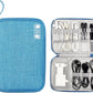 CILLA Travel Cord Organizer Case, Portable Waterproof Storage Bag for Charger, Cord, USB, Power Bank, Earphone, SD Card, Travel Essentials