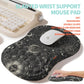 2-in-1 Ergonomic Set, Wave Rise Keyboard Wrist Rest and Massage Bulge Slope Mouse Pad Wrist Support, Cushion Memory Foam Integrated to Relieve Wrist Pain, Constellation