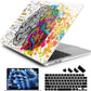 Batianda Premium Case for New MacBook Air 15 inch 2025 2024 2023 with M4 M3 M2 Chip, Designed Protective Plastic Hardshell & Keyboard Cover & Screen Protector, Innovative Brain