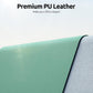 YSAGi Leather Desk Protector, Office Mat, Large Mouse Mat, Non-Slip PU Leather Blotter, Laptop Desk, Waterproof Writing Pad for Office and Home (Green-Blue, 35.4" x 17")