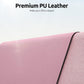 YSAGi Leather Desk Protector, Office Mat, Large Mouse Mat, Non-Slip PU Leather Blotter, Laptop Desk Pad, Waterproof Writing Pad for Office and Home (Pale Mauve, 23.6" x 13.8")