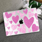 MEEgoodo Case for MacBook Pro 13 inch Case 2022 2021 2020 New A2338 M2/M1 A2251 A2289, Laptop Hard Shell with Keyboard & Camera Cover Compatible with 13 inch MacBook Pro, Glitter Hearts