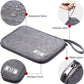 SELLYFELLY Travel Electronics Organizer Portable Cable Organizer Bag for Storage Electronic Accessories Case for Cord,Phone,Charger,Flash Drive (Gray)