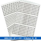 Premium Wire Marker Book for Cable Management, Vinyl-Coated, High-Tack Adhesive, Electric Panel Wire Label Stickers - 10 Pages, 1 Book, Numbered 46-90 (Pack of 5)