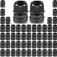 QILIPSU 50pcs 3/4" NPT Cable Gland Waterproof IP68 Nylon Cable Pass Through Cord Grip Connector Strain Relief Wire Grommet