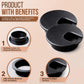MAHDPRO Desk Grommet 2 Inch (50 mm) Pack of 5-Black ABS Plastic Cable Hole Cover to Arrange Wires & Cords Through Computer Table/Countertops