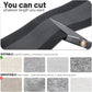 IHKFILAN Carpet Cord Cover Carpet Cable Management Under Desk Cable Grip Strip Black Hook and Loop Tape Cable Polyester Cover Protect Cables to Prevent Tripping Over Wires for Homes & Office (30ft)