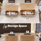 BLUEWEST Pack 2 Large Cable Management Box, Wicker Hyacinth Rattan Cable Organizer and Cover with 2 Open Slots and Safety Lock for Under Desk Power Strip, TV Wires, Computer, Router, USB Hubs