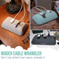 Smartish® Magnetic Cord Holder - Bigger Cable Wrangler Organizer with Magnet Clips for Charger Management on Desktop, Nightstand, or Side Table - Holds 6+ Cables - I'm Blushing