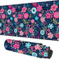 Colorful Flowers Gaming Mouse Pad 3mm Thick Stitched Edge Waterproof Non-Slip Large Computer Keyboard Mouse Mat,Suitable for Office Entertainment Decorative Desk Pad 35.4 x 15.7 Inches