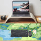 Green Cute Anime Desk Mat Kawaii Cartoon Ducks Gaming Mouse Pad XXL Large Anime Girl Gamer Mousepad Women Office Decor Desk Pad Aesthetic Lotus Leaf Laptop Keyboard Pad Computer Mat 31.5x15.75 in