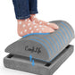 ComfiLife Foot Rest for Under Desk at Work – Adjustable Desk FootRest for Office Chair, Gaming Accessories – Ergonomic Teardrop Design for Back, Hip & Leg Pain Relief – 100% Memory Foam (Gray)