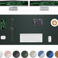 Leather Desk Pad Protector - 48" x 17" Non-Slip PU Leather Large Mouse Pad, Waterproof Desk Blotter Mat for Office and Home (Dark Green)