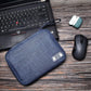 SELLYFELLY Travel Electronics Organizer Portable Cable Organizer Bag for Storage Electronic Accessories Case for Cord,Phone,Charger,Flash Drive (Navy Blue)