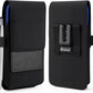 BECPLT Nylon for Galaxy S25 Ultra 5G S24/S23/S22/S21/S20 Ultra Belt Holster Black Cell Phone Holder Belt Clip Holster Case Phone Pouch