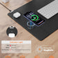 TopMade Mouse Pad with 15W Wireless Charging, XXL Large Leather Desk Mat, Waterproof Gaming Mousepad Home Office Desk Pad Protector, Computer Keyboard Pad, Mouse Mat for for MacBook, PC, Laptop, Black