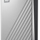 WD 1TB My Passport Ultra, Silver, Portable External Hard Drive, backup software with defense against ransomware, and password protection, USB-C and USB 3.1 - WDBC3C0010BSL-WESN