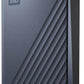 WD 5TB My Passport Ultra, Blue, Portable External Hard Drive, backup software with defense against ransomware, and password protection, USB-C and USB 3.1 - WDBFTM0050BBL-WESN