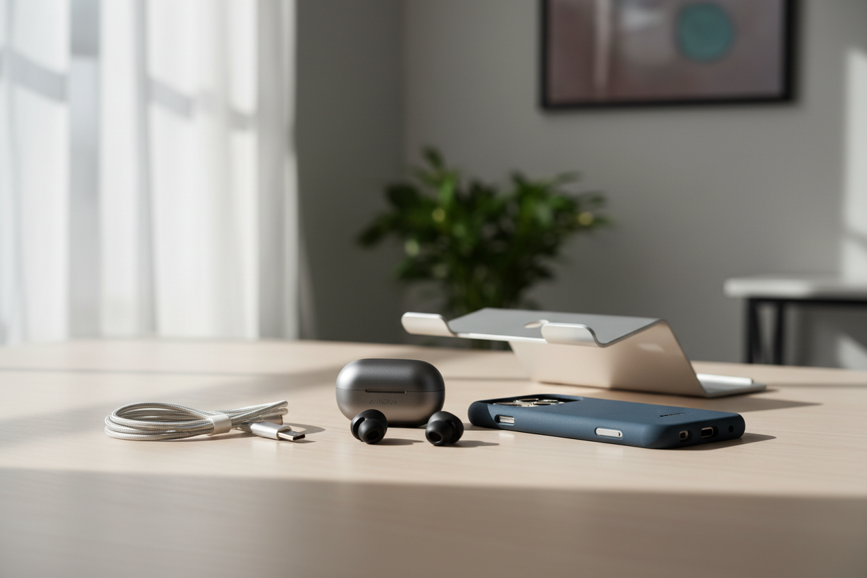 I bought a few tech accessories from Ainova, and the quality is outstanding. Everything feels premium and durable. (make it real photo0